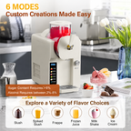 Versatile Frozen Treat Maker | 2-in-1 Ice Cream & Slush Machine for Quick Desserts